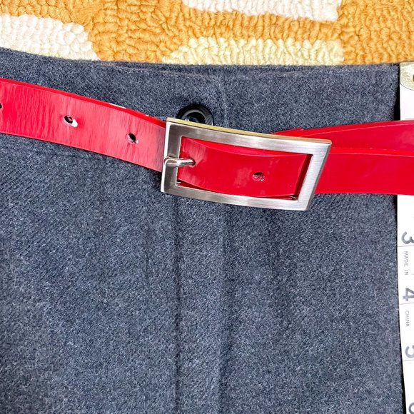 L.L. Bean gray flannel classic fit straight skirt - size 16 reg - Picture 6 of 8